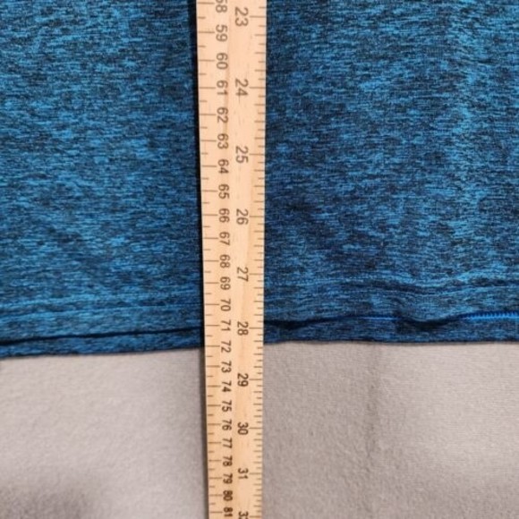 Under Armour TShirt Mens 2XL Blue Heather Solid Loose HeatGear Short Sleeve - Picture 6 of 14